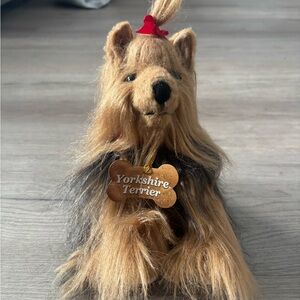 Gund Yorkshire Terrier Plush with Red Hat